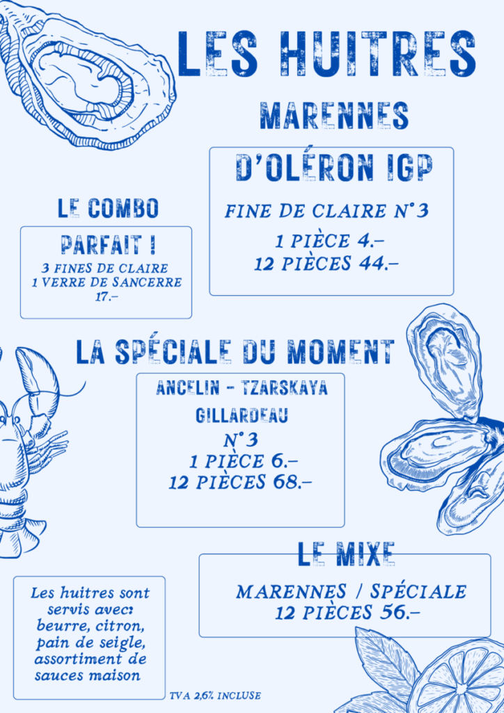 LES HUITRES HIVER 2025